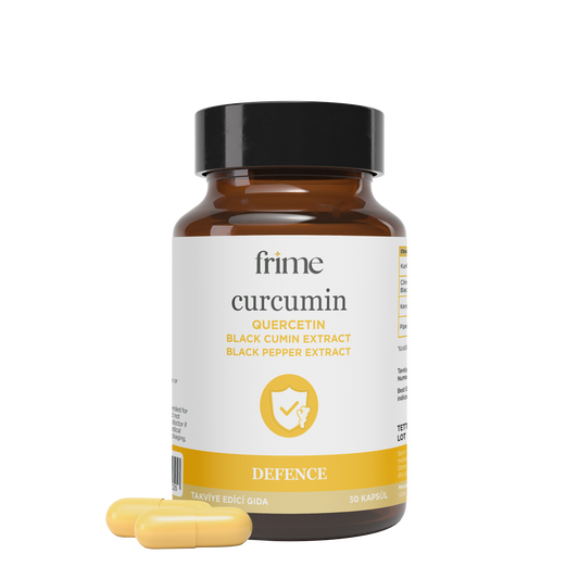 Frime Curcumin Defence Complex | Günlük Denge ve Bağışıklık Desteği | 30 Bitkisel Kapsül