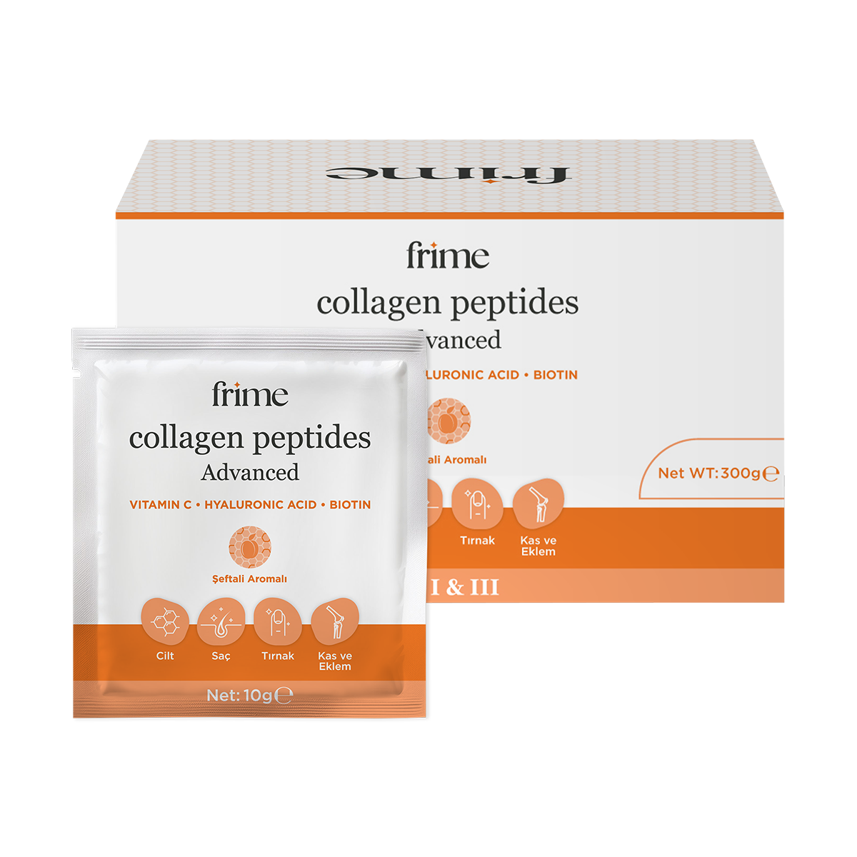 Beauty Collagen, Hidrolize Kolajen, C Vitamini, Hyaluronik Asit, Biotin – 300gr