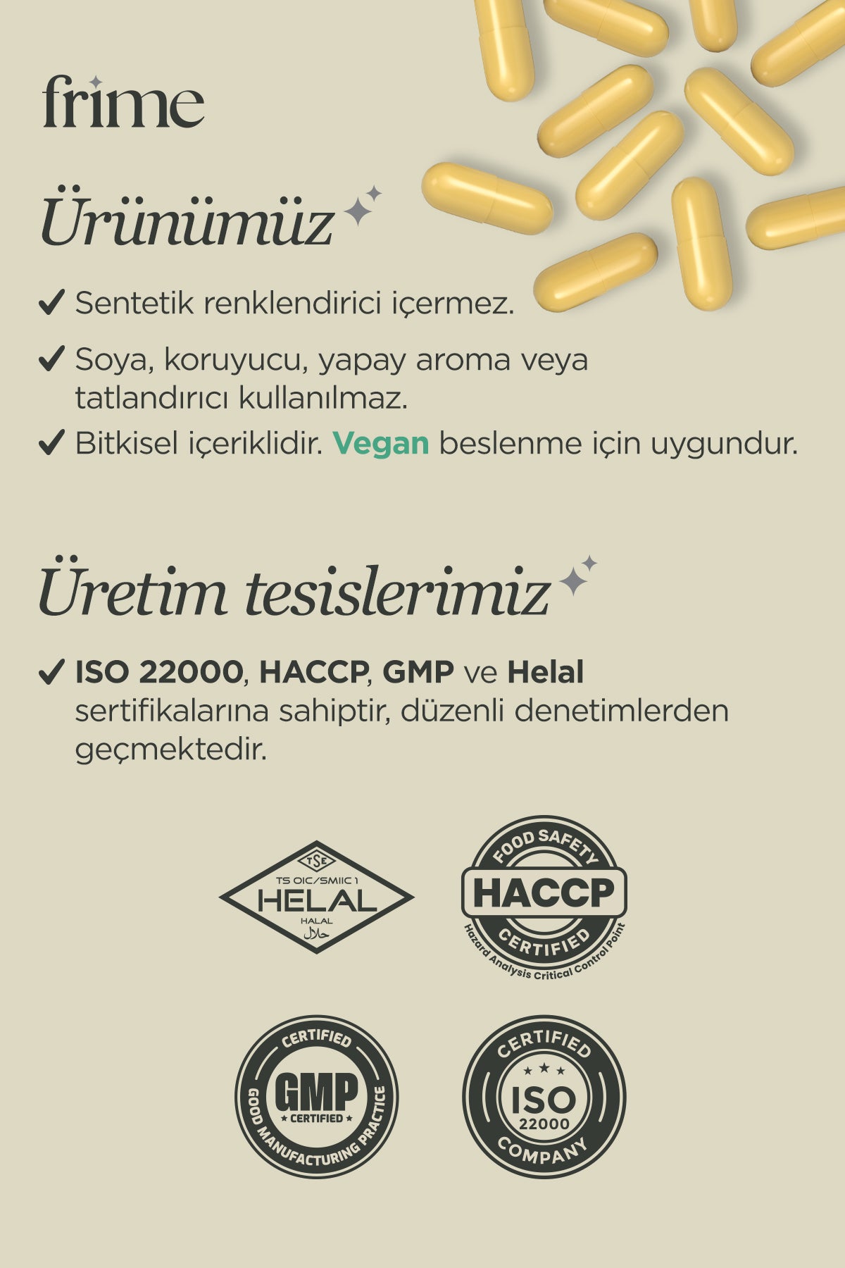 Frime Magnesium Complex | 4 IN 1 30 Tablet | Bisglisinat, Taurat, Sitrat , Malat, B6