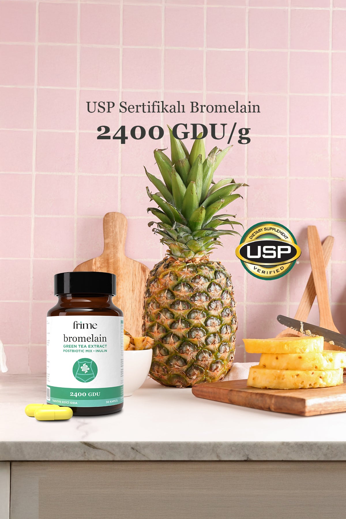 Ödem Atıcı, Detox, Bromelain, Yeşil Çay Ekstresi, Inülin Prebiyotik , Postbiyotik
